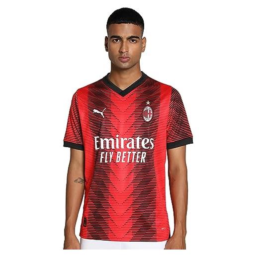 AC Milan - maglia gara home, stagione 23/24, rosso nero, adulto, unisex, l