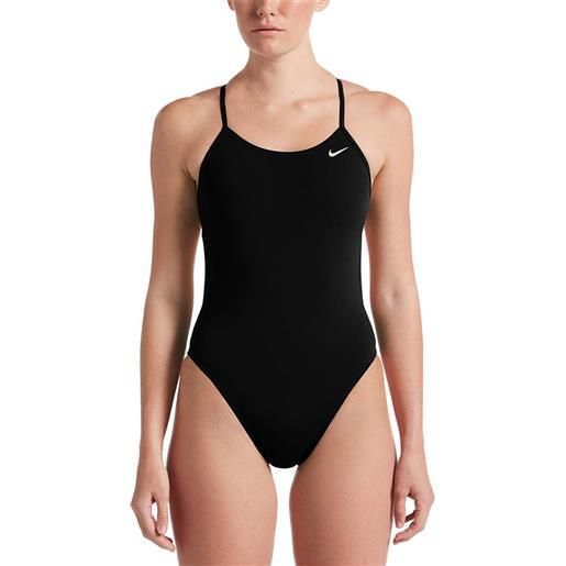 Nike Swim hydrastrong solids cut out swimsuit nero us 30 donna