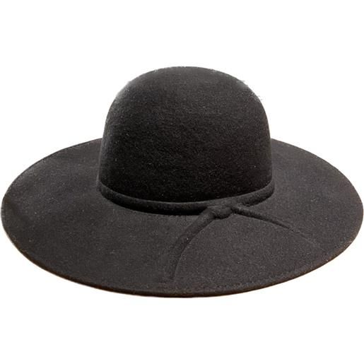 Catarzi alce cappello pamela in feltro lana, nero tg 56