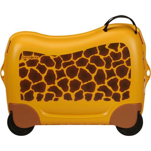 Samsonite dream2go trolley valigia baby 4 ruote, giraffa giallo