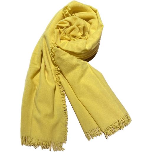 Bluestars antelope sciarpa misto lana e cashmere giallo