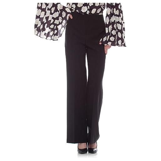 Kocca pantaloni straight di taglio classico ed elegante nero donna mod: agnese size: 42