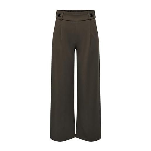 JDY jdygeggo new long pant jrs noos, pantaloni donna, blu (black iris/detail: black buttons 2), l