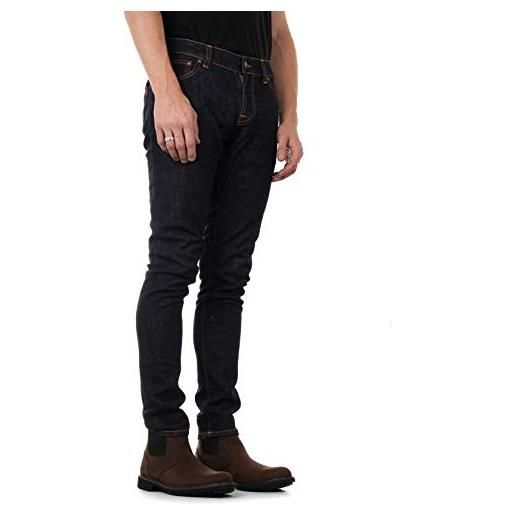 Nudie jeans tight terry jeans slim, blu (rinse twill), w30/l32 (taglia produttore: l32w30) uomo