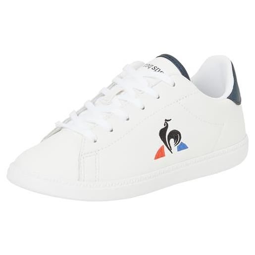 Le Coq Sportif courtset_2 gs optical white/dress blue, scarpe da ginnastica, abito bianco ottico, blu, 39 eu