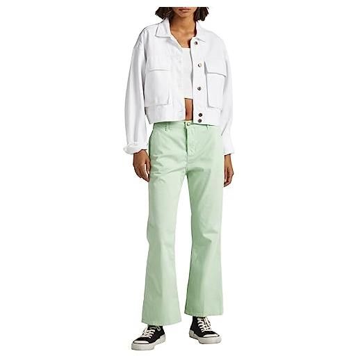 Pepe Jeans lula, pants donna, verde (bleach green), 30w / 28l