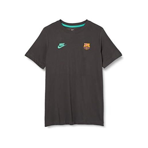 Nike fcb b nk tee kit inspired cl, maglietta bambino, grigio fumo scuro, s