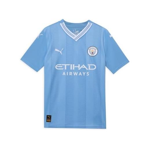 PUMA mcfc 770441-01 home jersey replica jr t-shirt unisex - bambini blue 116