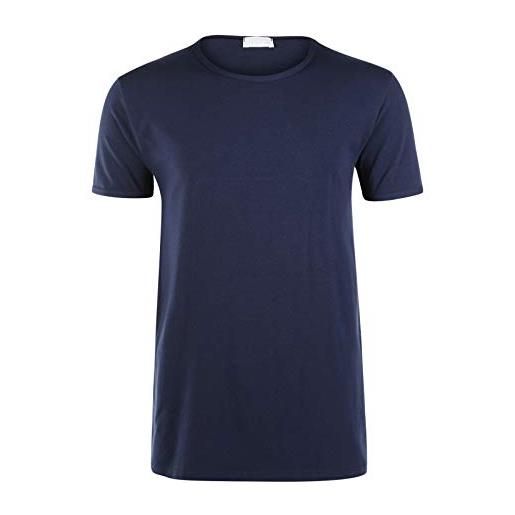 Liabel 3 t-shirt corpo uomo bianco caldo cotone mezza manica girocollo 02828/e23 (4/m, blu)
