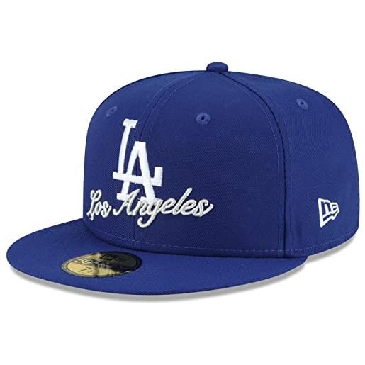 New Era cappellino 59fifty script team dodgers. Era berretto baseball cappello hiphop 7 5/8 (60,6 cm) - blu scuro