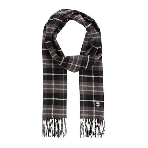 Timberland wovern scarf sciarpa a quadri cape neddick in confezione regalo grigio