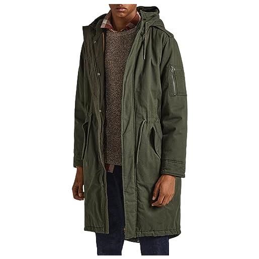Pepe Jeans bowie, parka uomo, verde (olive), xs