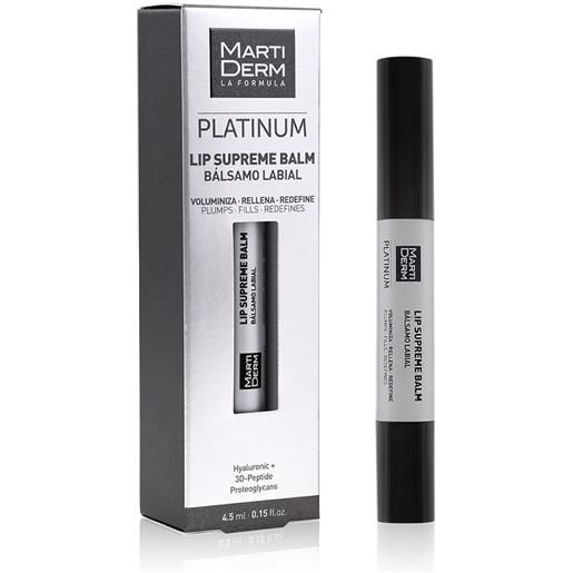 MartiDerm platinum - lip supreme balm balsamo labbra volumizzante, 4.5ml