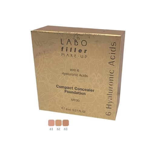 LABO INTERNATIONAL SRL labo filler make-up - fondotinta compatto correttore coprenza medio alta spf30 - colore 61