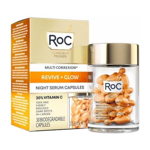 ROC OPCO LLC roc multi correxion revive + glow siero notte in capsule - confezione da 30 capsule