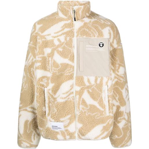 AAPE BY *A BATHING APE® giacca con stampa camouflage - toni neutri