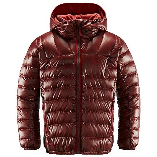 Haglöfs bivvy giacca reversibile per bambini, bambino, giacca, 604784, bordeaux/rosso mattone , 152
