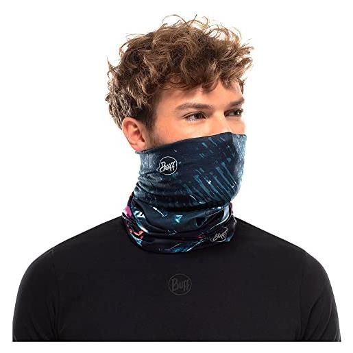 Buff coolnet uv+ -foulard multifunzione xcross blu ghetta sul collo, standaard unisex-adulto