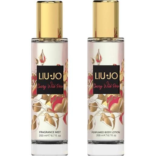 Liu jo classy wild rose confezione 200 ml acqua aromatica per il corpo + 200 ml body lotion