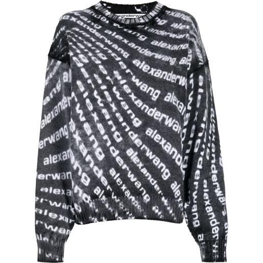 Alexander Wang maglione con stampa - grigio