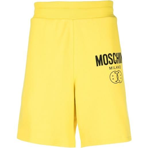Moschino shorts sportivi con stampa - giallo