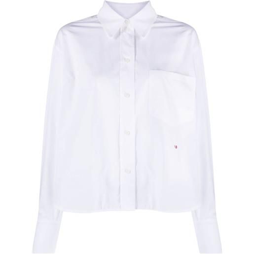 Victoria Beckham camicia con ricamo - bianco