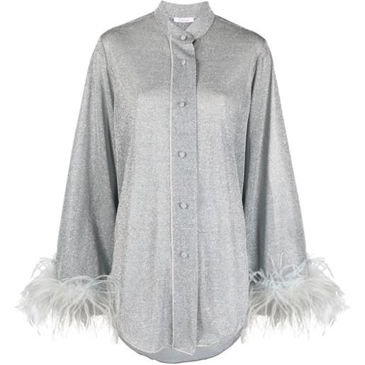 Oséree camicia lumière plumage - grigio