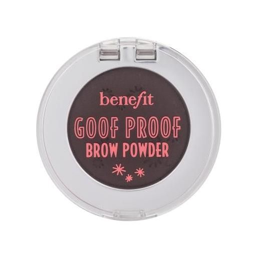 Benefit goof proof brow powder polvere per sopracciglia impermeabile 1.9 g tonalità 5 warm black-brown
