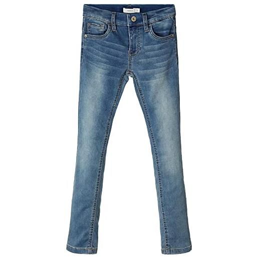 Name it nkmtheo xslim swe jeans 3113-th noos pantaloni, blu (light blue denim), 98 bambini e ragazzi