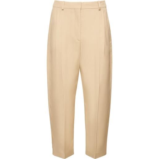 STELLA MCCARTNEY pantaloni cropped in raso