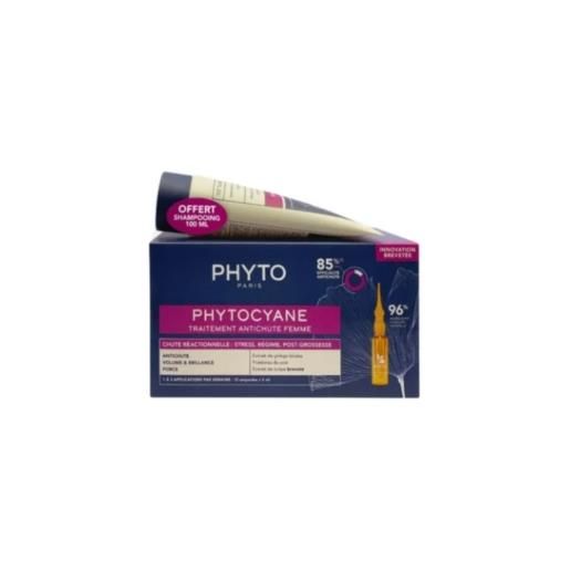 Phyto (laboratoire Native It.) kit phytocyane fiale caduta temporanea +shampoo donna