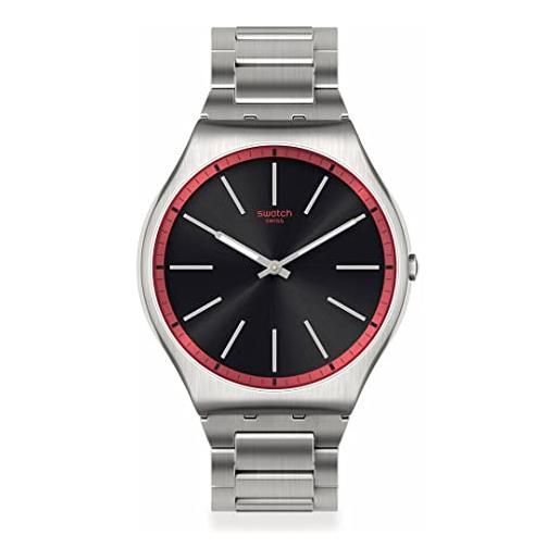 Swatch orologio skin irony ss07s129g red graphite