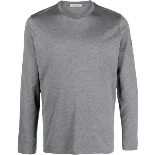 Corneliani t-shirt con applicazione - grigio