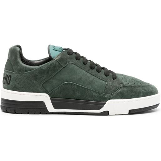 Moschino sneakers goffrate - verde