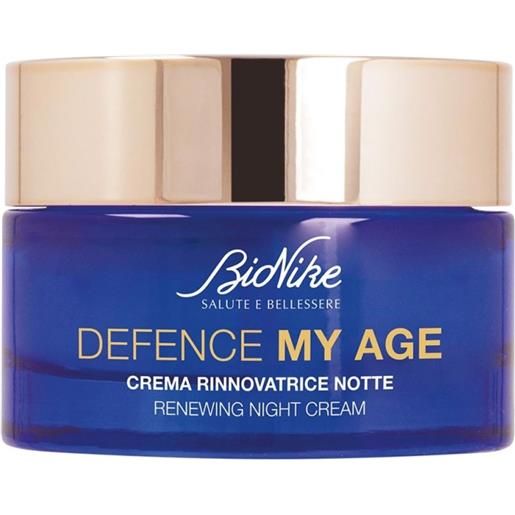 BioNike crema notte rinnovatrice defence my age (renewing night cream) 50 ml