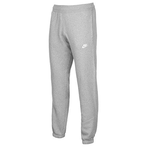 Nike, pantaloni della tuta da ginnastica da uomo felpati (nero, grigio), 586031, uomo, grey, s-xl