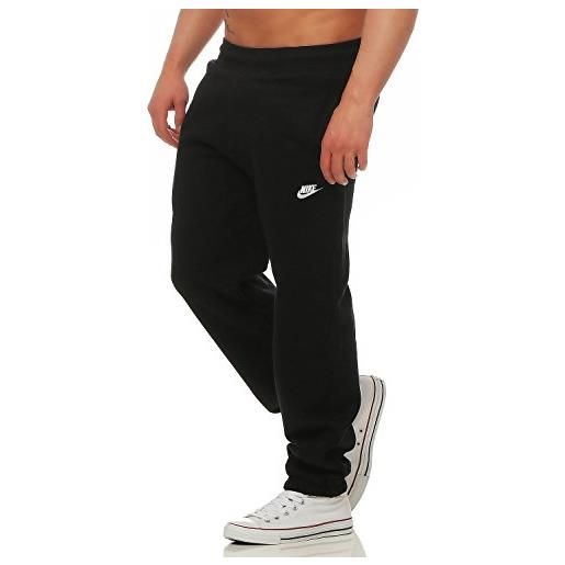 Nike, pantaloni della tuta da ginnastica da uomo felpati (nero, grigio), 586031, uomo, grey, s-xl