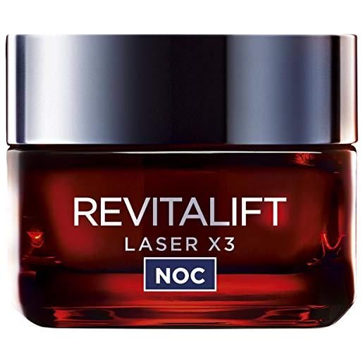 L'Oréal Paris l'oreal revitalift laser x3 - terapia rigenerativa anti-età per la notte, 50 ml
