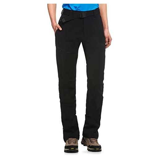 Maier sports lana - pantaloni funzionali da donna, donna, 236003, nero (black), 23