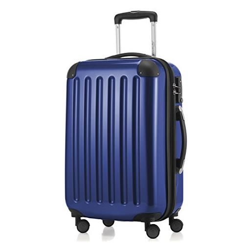 Hauptstadtkoffer - bagaglio a mano rigida alex, 4 doppie ruote, tsa, taglia 55 cm, 42 litri, colore blu scuro