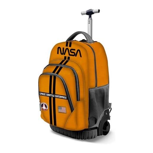 NASA lines-zaino trolley gts fan, arancione, 32 x 47 cm, capacità 39 l
