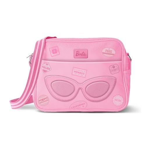 Barbie travel-borsa a tracolla fashion piccola, rosa, 24 x 16 cm