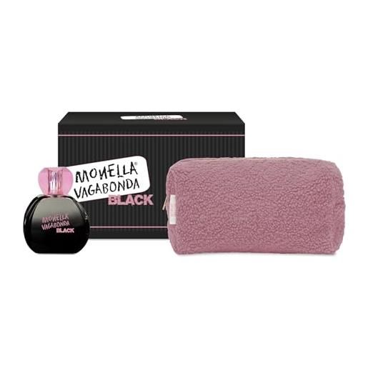 Monella vagabonda | confezione regalo donna black 2022 profumo 100ml s/a + beauty case teddy bear