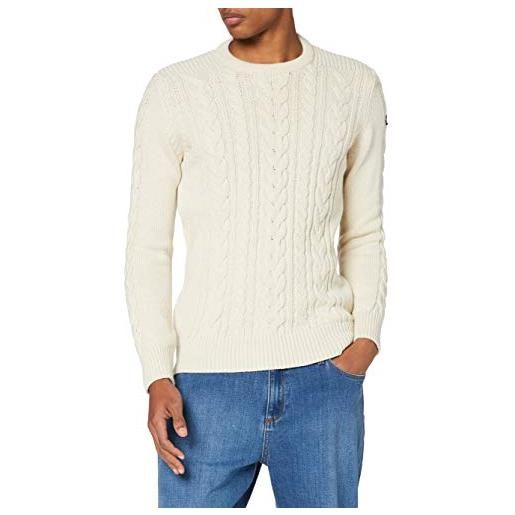 Schott NYC plbruce1 maglione pullover, ecru, small uomo