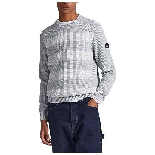 Pepe Jeans sheldon, maglione uomo, grigio (grey), l