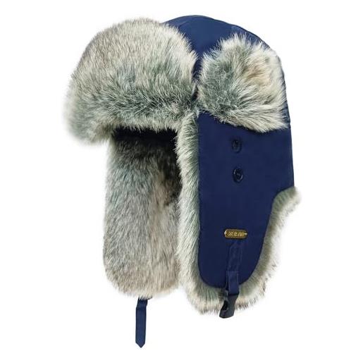 UOMO COLBACCO CALDO Cappello Sci Ushanka Russo Cosacco Pelliccia