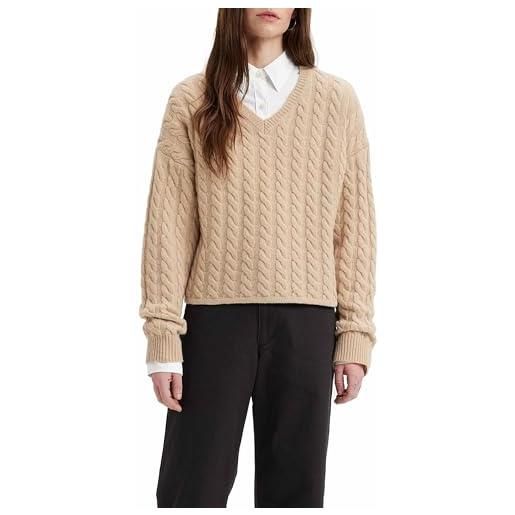 Levi's rae sweater maglione, golden olive, xs donna