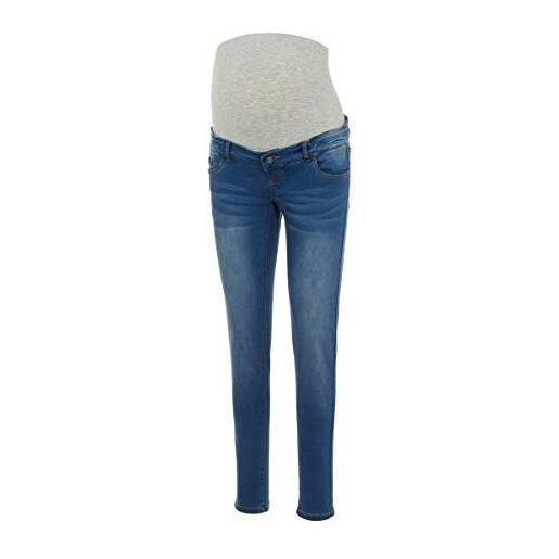 Mamalicious mlfifty 002 slim jeans noos pantaloni di maternità, blu (medium blue denim), 26w / 34l donna