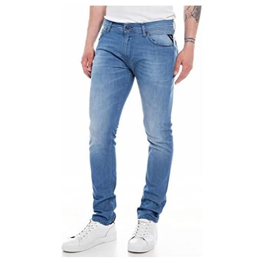 REPLAY jondrill x-lite, jeans uomo, 009 blu medio, 33w x 32l