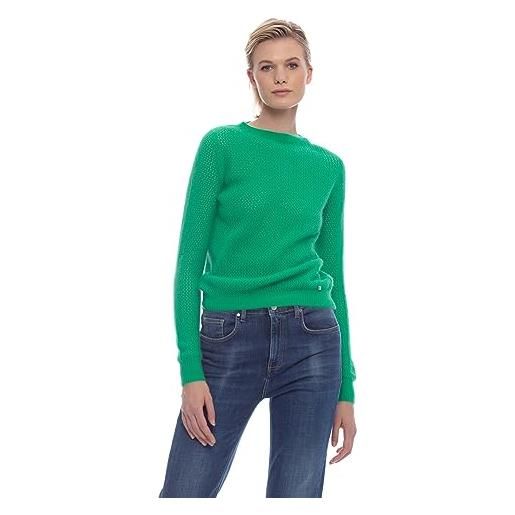 Kocca maglia boxy in misto angora verde donna mod: andalusia size: xs